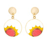 Sunshine Eco-friendly Recycled Wood Gold Earrings