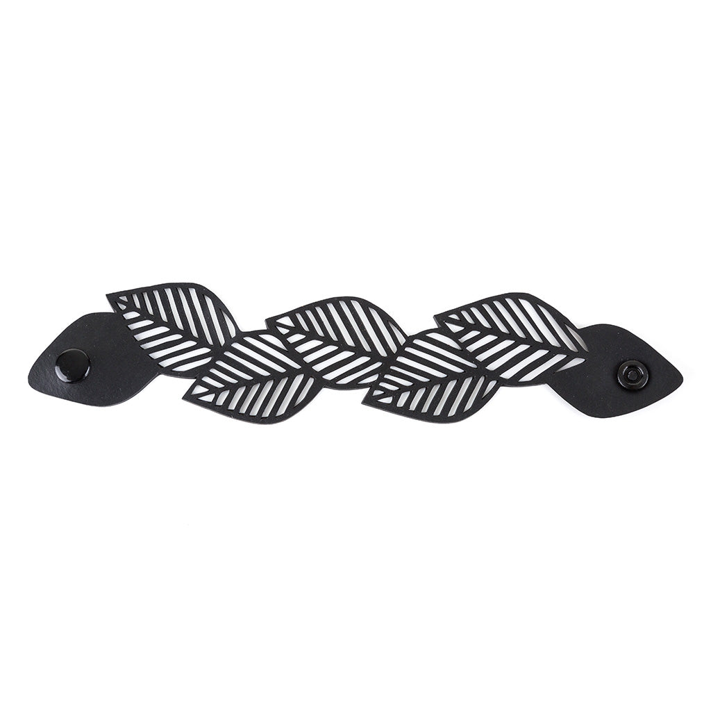 Sweet Cherry Leaf Rubber Bracelet by Paguro Upcycle