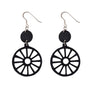Water Wheel Upcycled Rubber Earrings by Paguro Upcycle