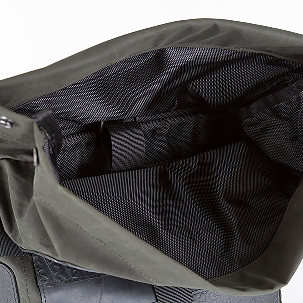 Waterproof Roll Top Vegan Backpack by Paguro Upcycle