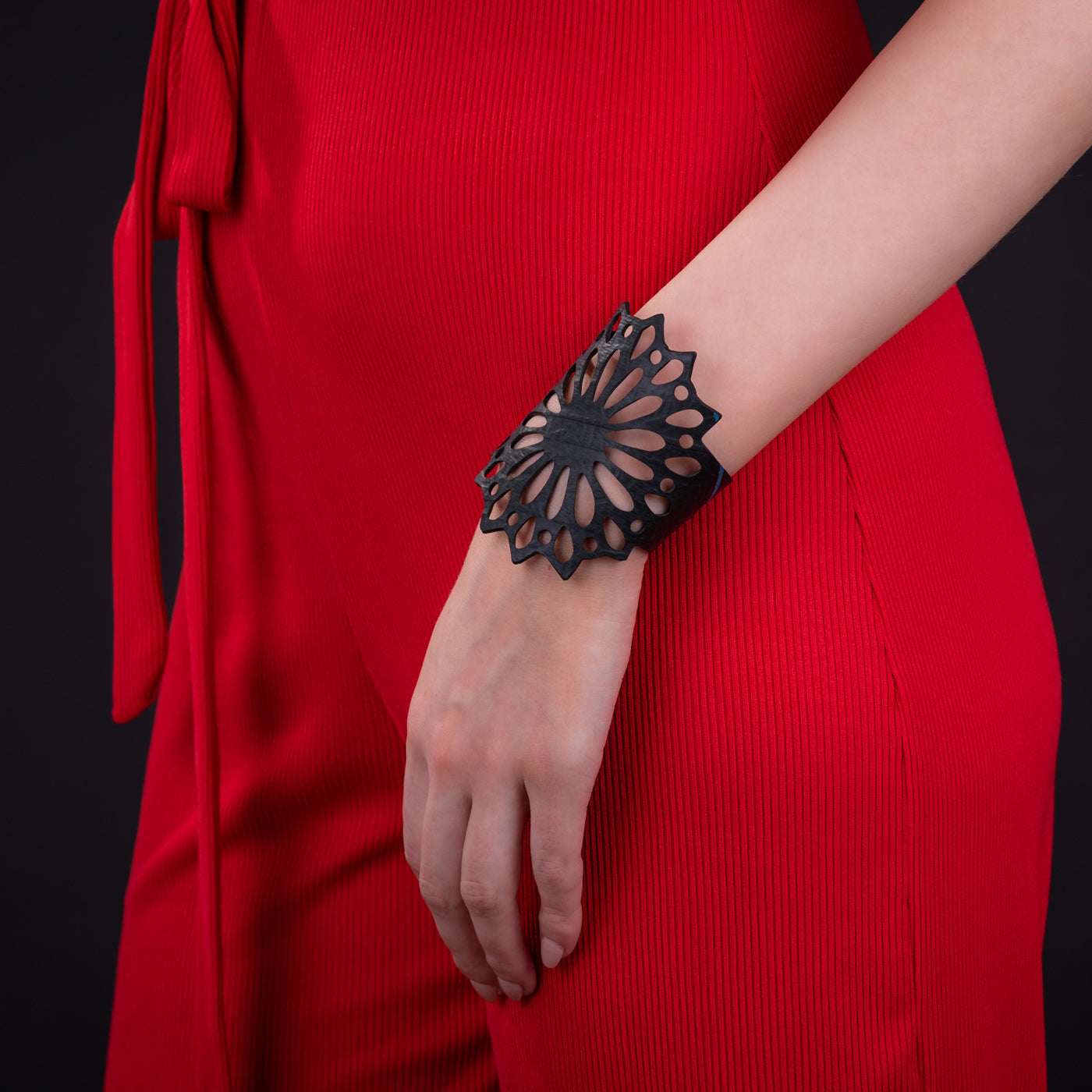 Strawflower Recycled Rubber Bracelet by Paguro Upcycle