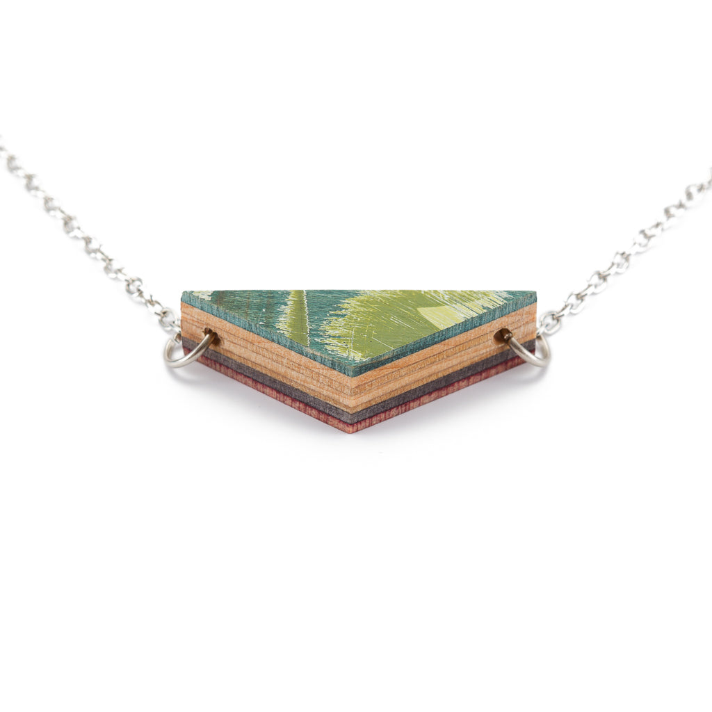 Prisma Recycled Skateboard Necklace by Paguro Upcycle
