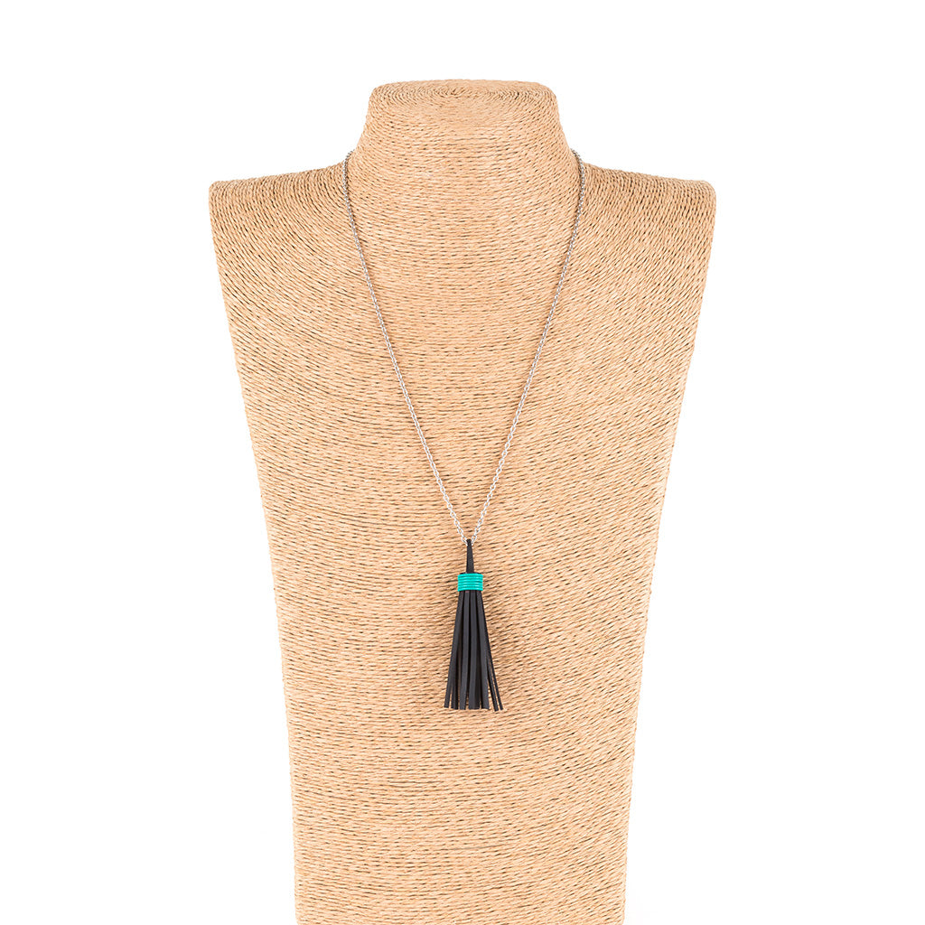 Asante Long Tassel Necklace by Paguro Upcycle