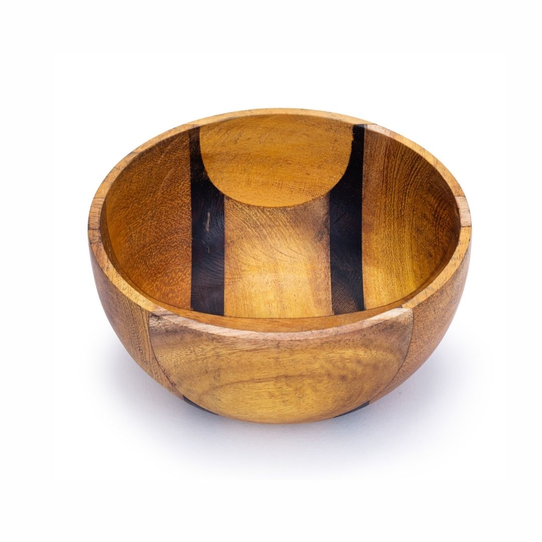 Upcycled Handmade Small Wooden Bowl (2 patterns)