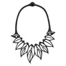 Zoe Recycled Rubber Leaf Necklace