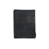Paguro Upcycle recycled rubber notebook holder folder with black textured finish and snap closure
